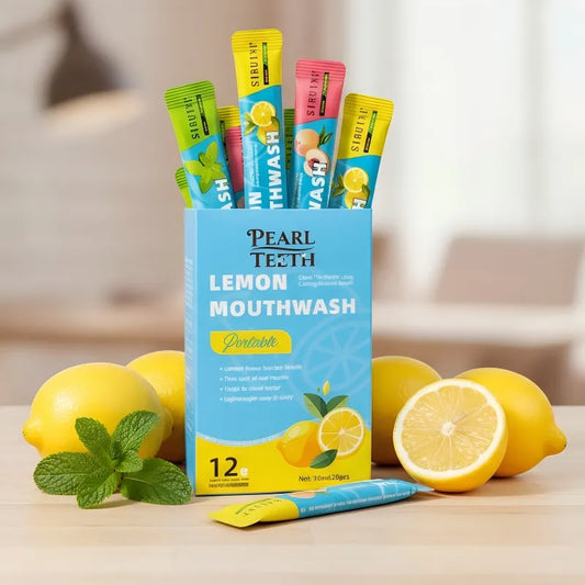 Pearl Teeth Lemon Mouthwash 12 Stick Pack